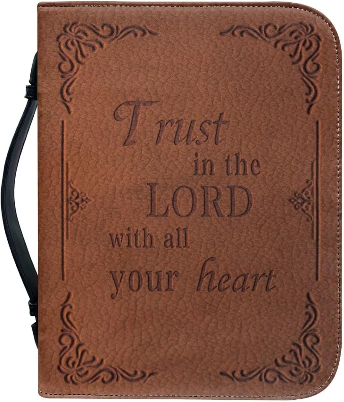 Blue Hibiscus Flowers Cross Bible Covers, Portable Bible Accessories Study Scripture Bag Carrying Book Case Bible Tote Organizer with Handle Church Bag