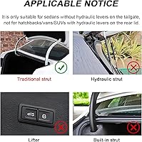 Vista 2 de x xotic tech Tapa de arranque de cola de maletero de coche, ajustable, flexible, ajustable, dispositivo de resorte de elevación, pieza de automóvil