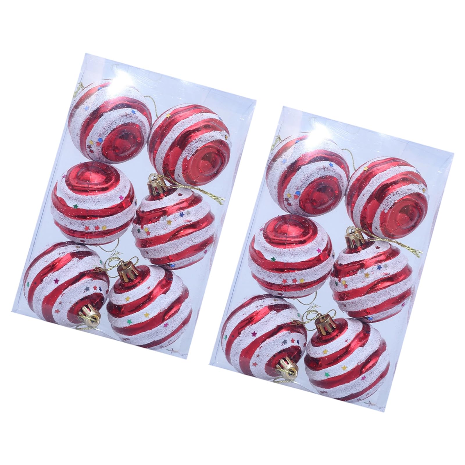 Jazuaiao Christmas Ball Decorations 6Cm Portable Ornament Feature Hanging Loop for Festival Styling Festival Hanging Ornament