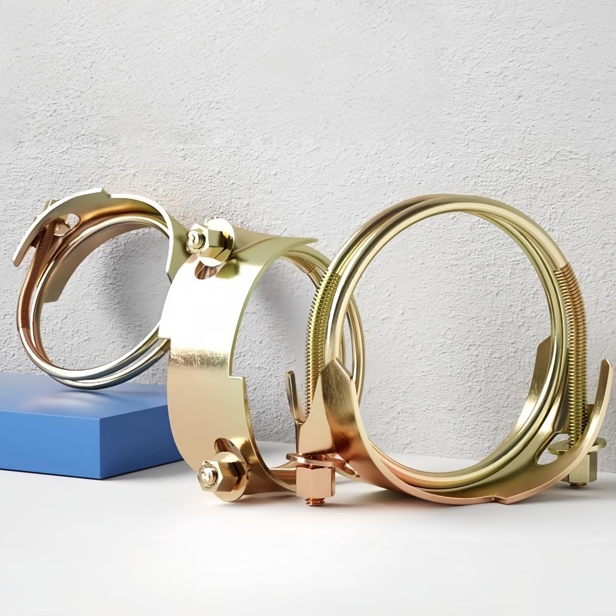 179-188mm Double Wire Hose Clamps Clips Zinc-Plated Heavy Duty Plumbing Pipe Tube Fastener 1 pcs