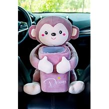 Multifunctional Creative Car Tissue Box 2-in-1 Plush Toy Car Interior Accessories Bean Sand