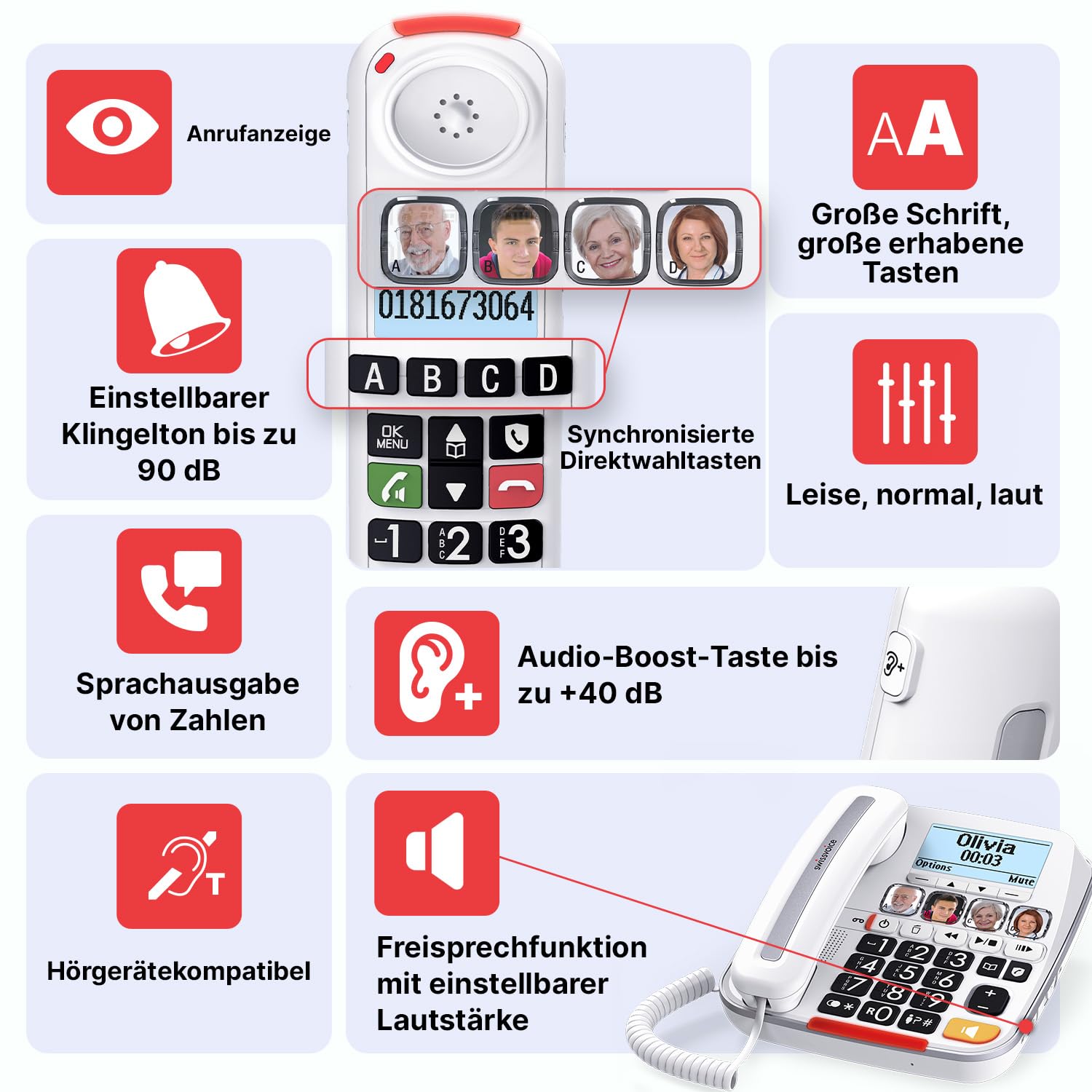 Swissvoice Xtra 3355 Combo Telefon Comfort