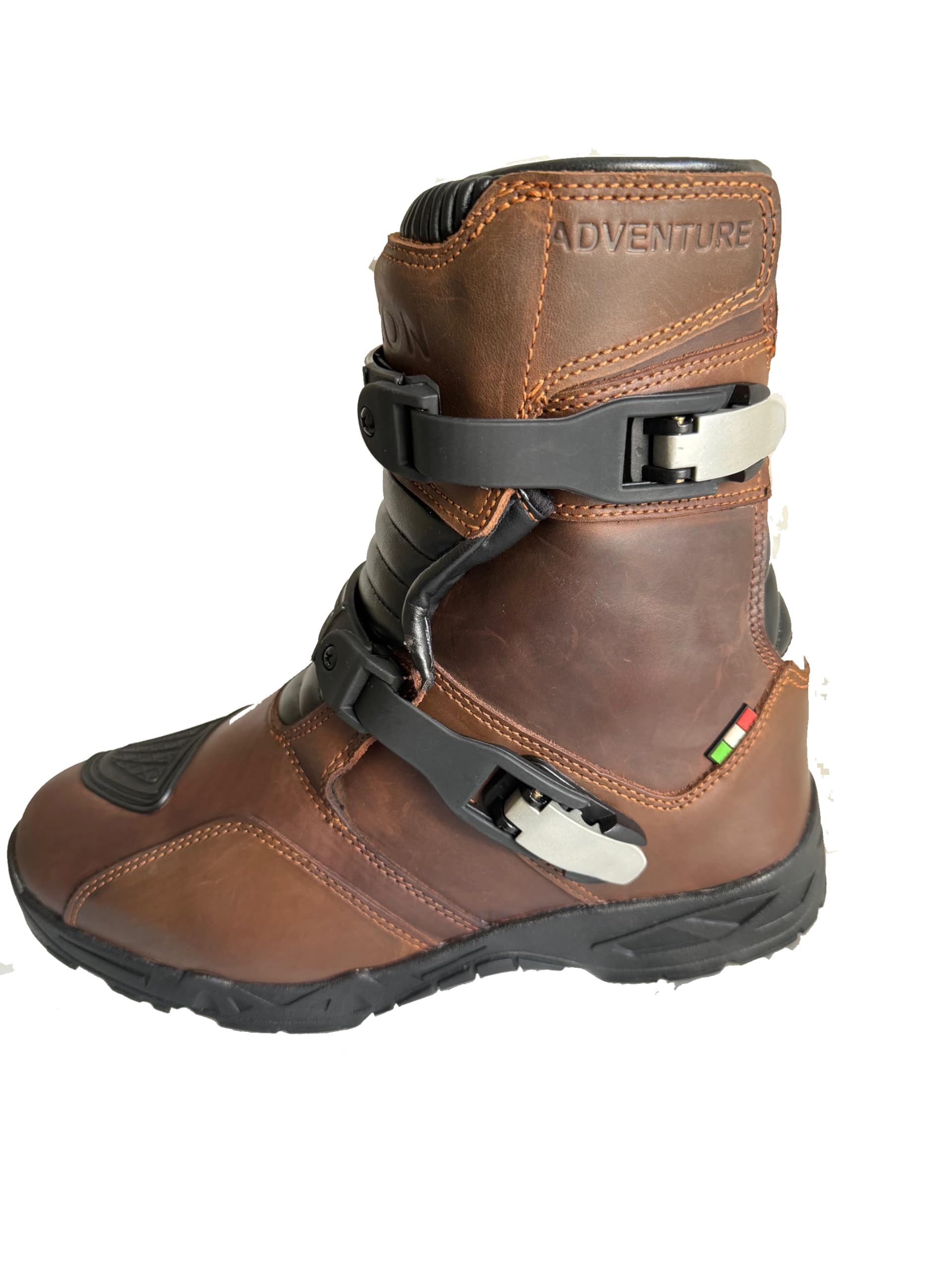 EVIRON Adventure Low - Botas de piel para motocicleta MX todoterreno.