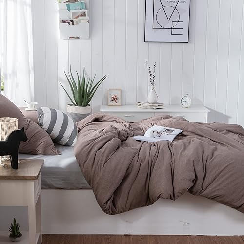 Miniatura 3 de LIFETOWN - 3 piezas de fundas de edredón en algodón 100% ultrasuave y de fácil cuidado con 1 funda de edredón y 2 fundas de almohada