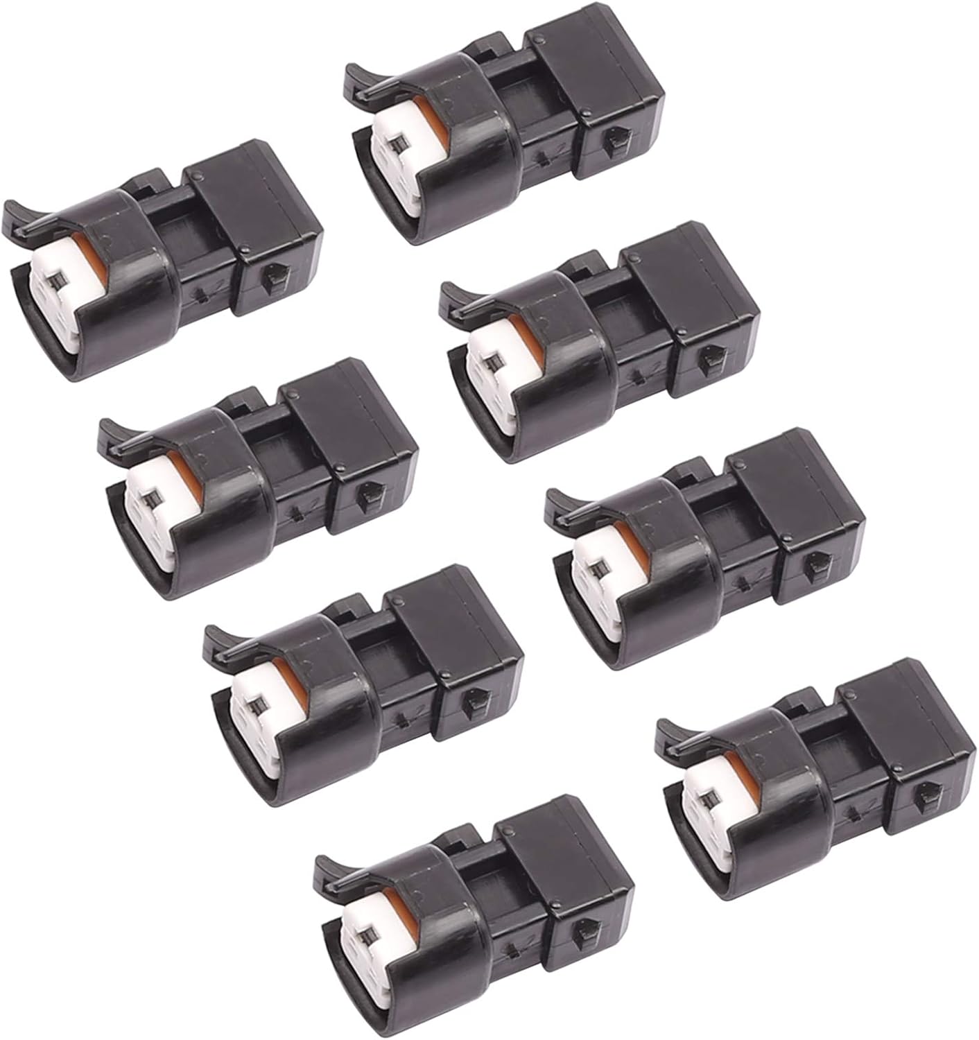 OCESTORE Fuel Injector Adapter Connector Kit, (pack of 8) Replacement Compatible with EV1 to USCAR EV6 & EV14 LS1 LS2 LS3