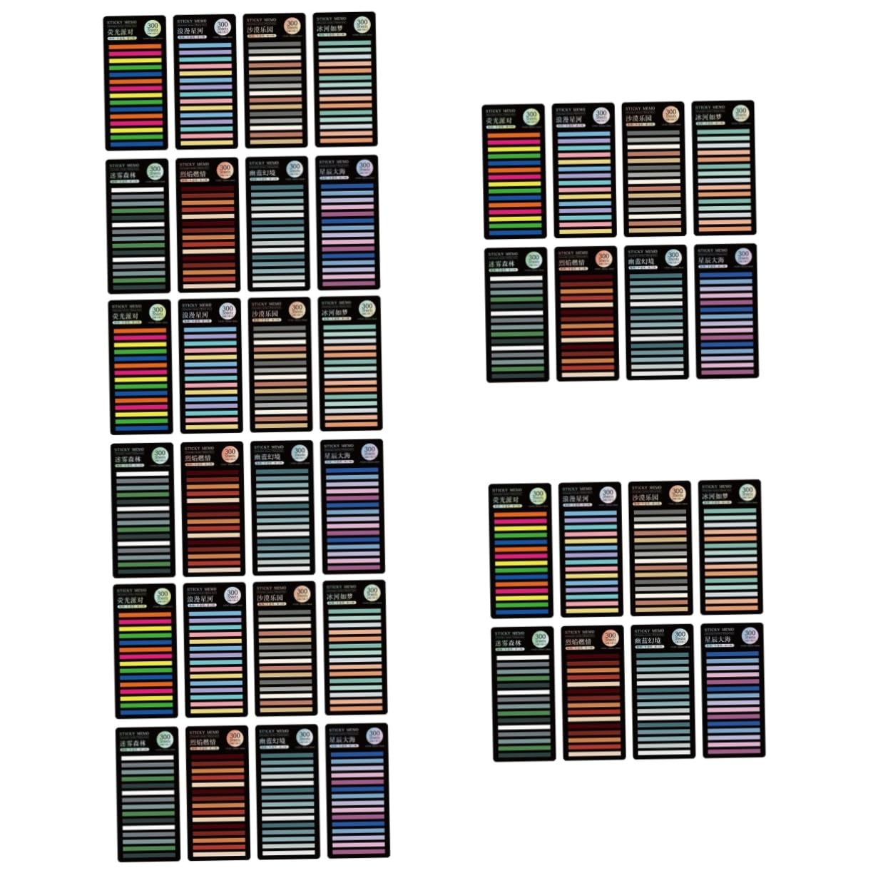 40hojas Pestañas De Multicolores Marcadores De Página Transparentes Para y Anotaciones Herramienta Práctica Para y