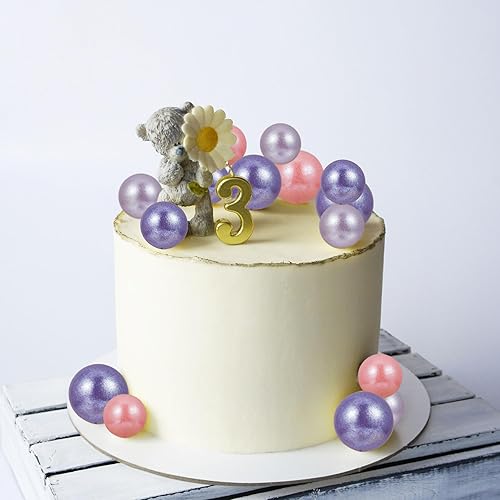 Miniatura 9 de 30 bolas para decoración de tartas, bolas de espuma con purpurina, mini globos, para cupcakes, bolas de burbujas, decoración de bricolaje para baby