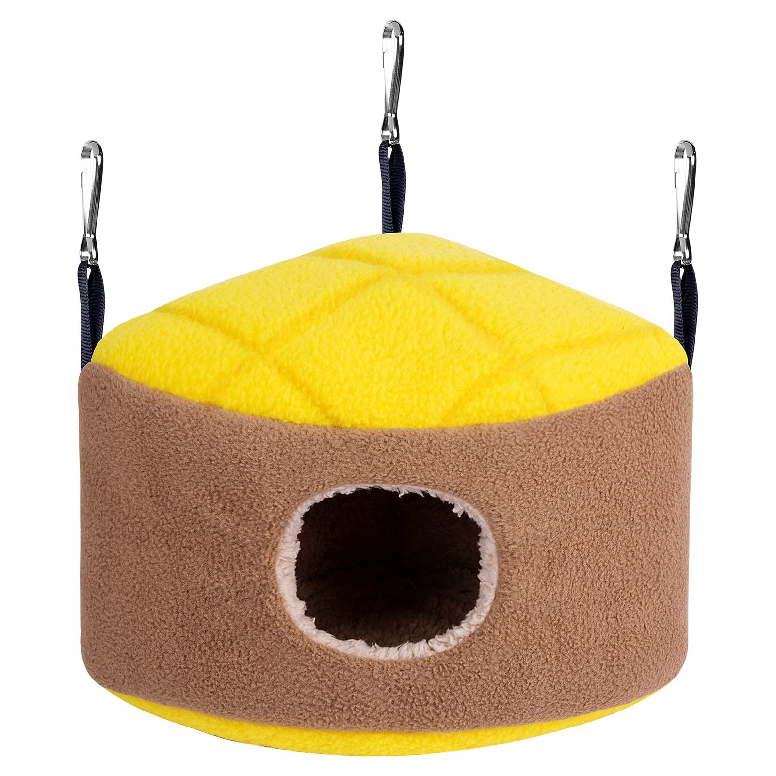 LIUZIKUN Warm Bird Nest Winter House Hanging Hammock Cage Accessories Plush Hideaway For Hamster Gerbil Small