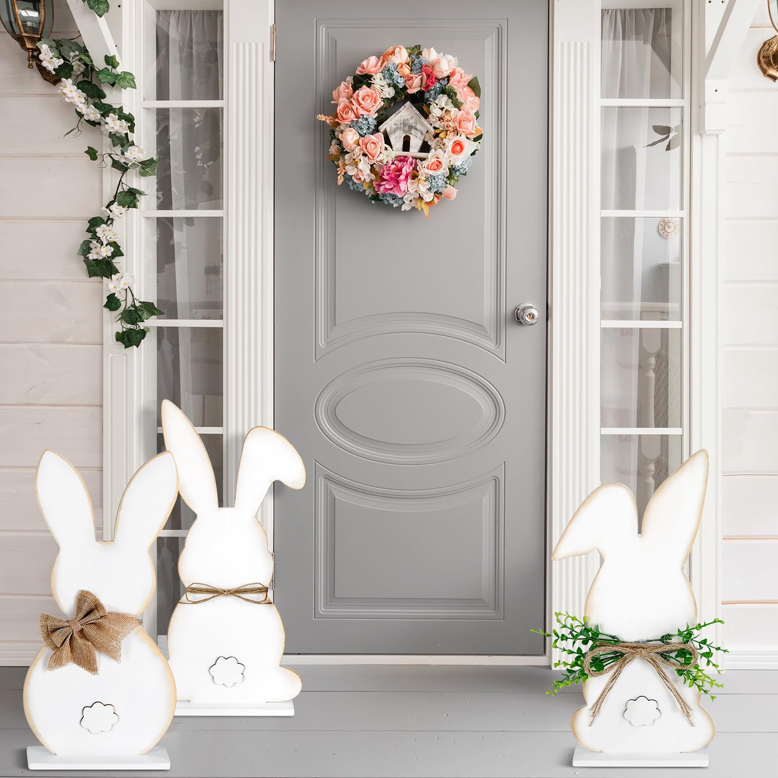 Blueangle Eggs Welcome Sign – Easter Home Decor Plaque For Door Or Wall (6x11 Inches) - View #9