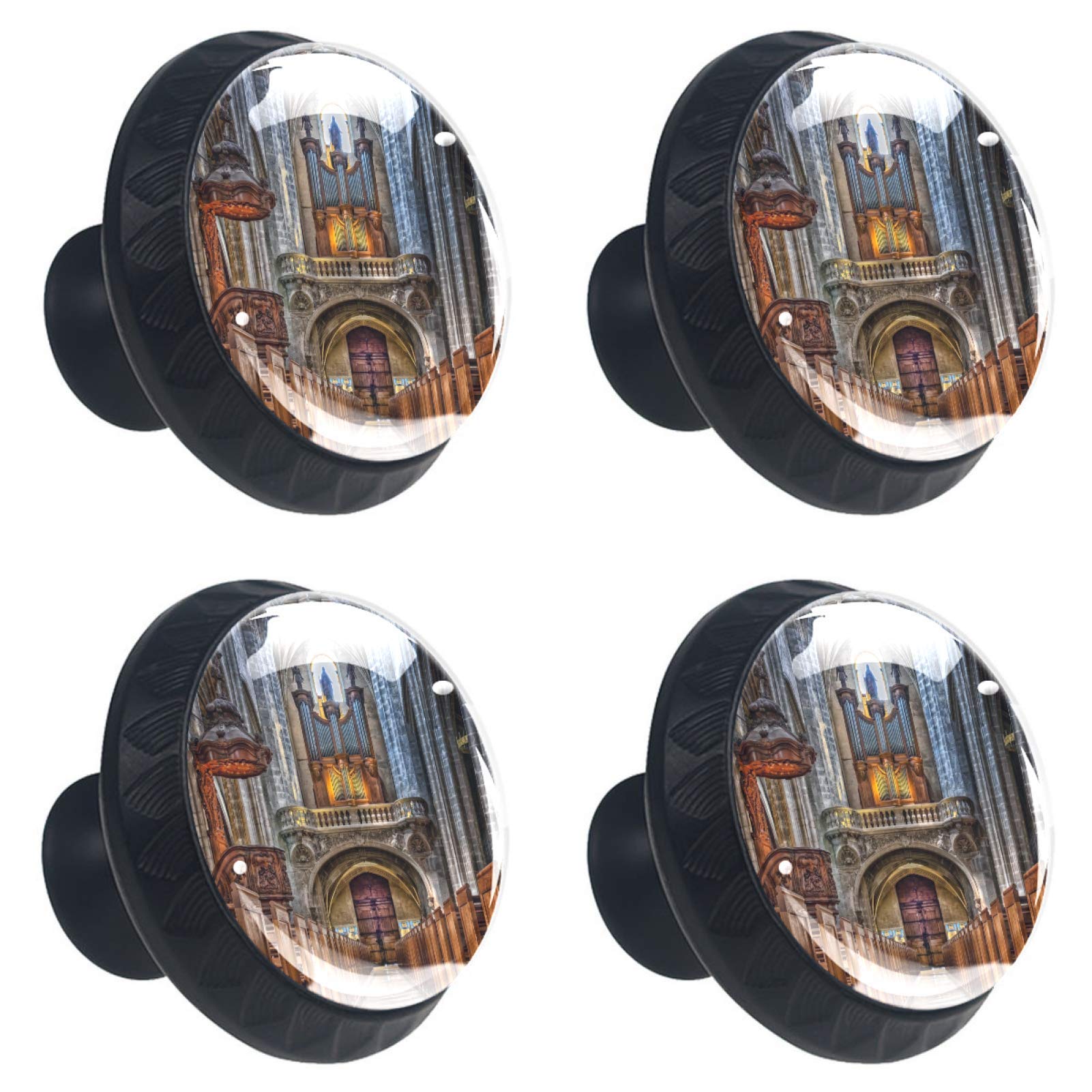 Boutons ronds en verre cathédrale 30 mm pour relooker vos meubles de cuisine