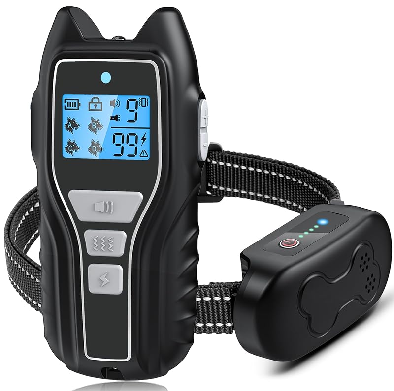 Coleira de Treinamento para Cães com Controle Remoto, à Prova d’Água IPX7, Asrcs X13, Rosa