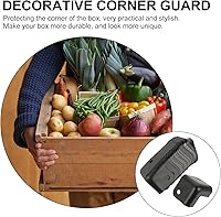 Vista 7 de DOITOOL Accesorios de audio 16 protectores de esquina de caja de metal, protector de esquina de mesa de cobre, protector de parachoques de esquina