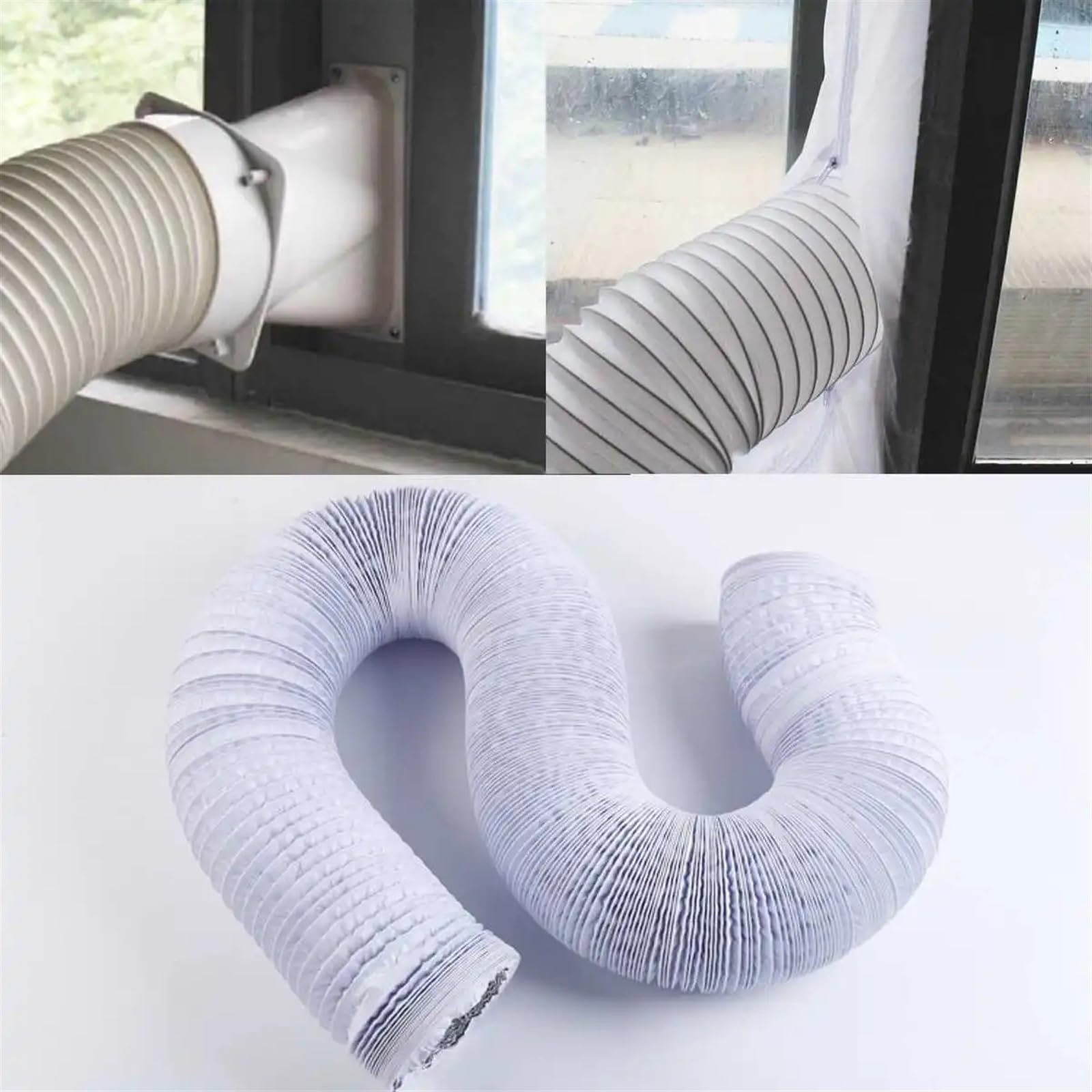 Tubo Aire Acondicionado Portatil Manguera de Escape Flexible de 150 mm for Aire Acondicionado portátil. Conducto de ventilación.