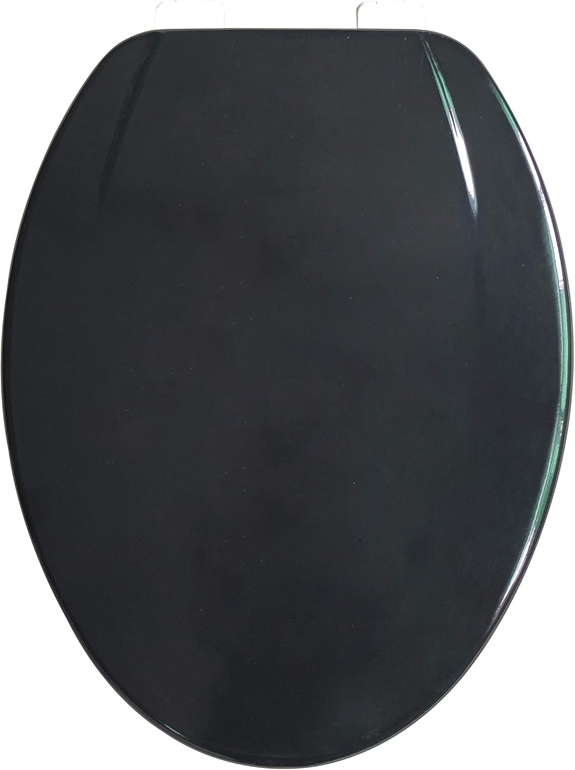 J&V Textiles Elongated Toilet Seat With Easy Clean & Change Hinge (Black)*
