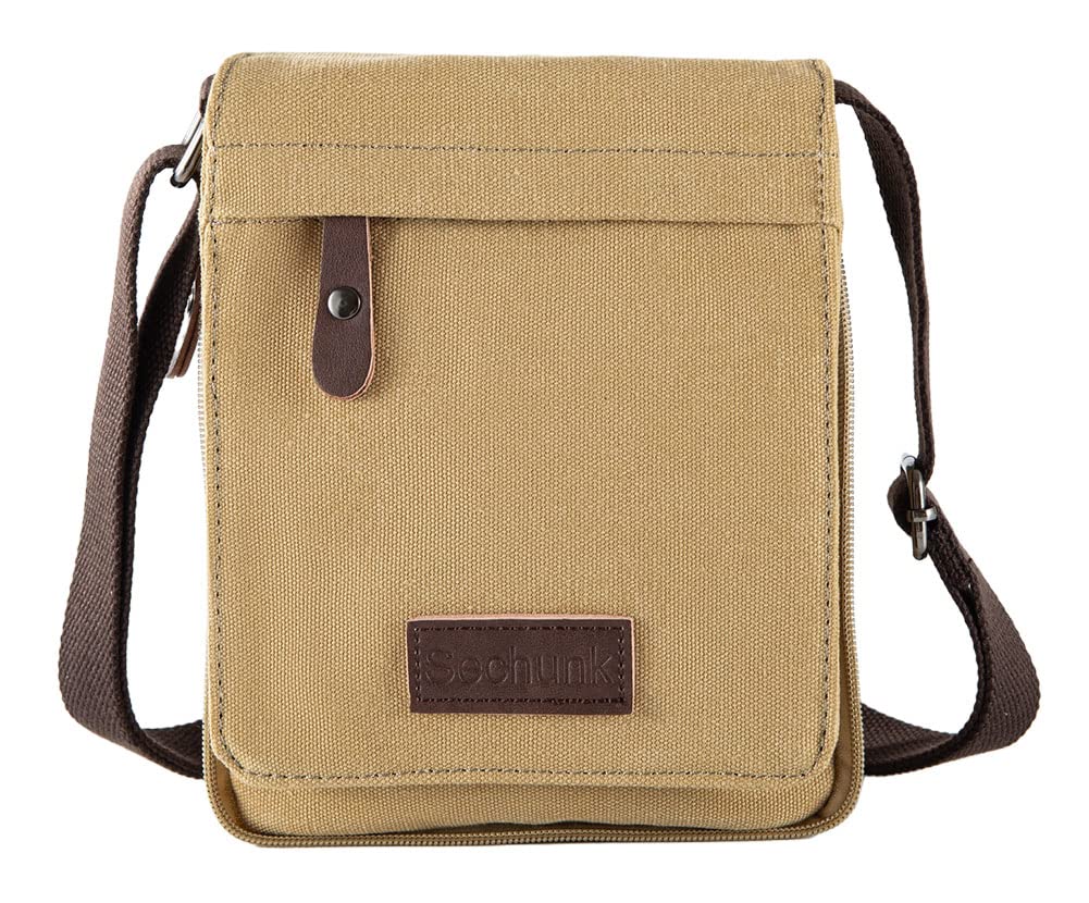 Sechunk Vintage Canvas Messenger Cross body bag Shoulder bag