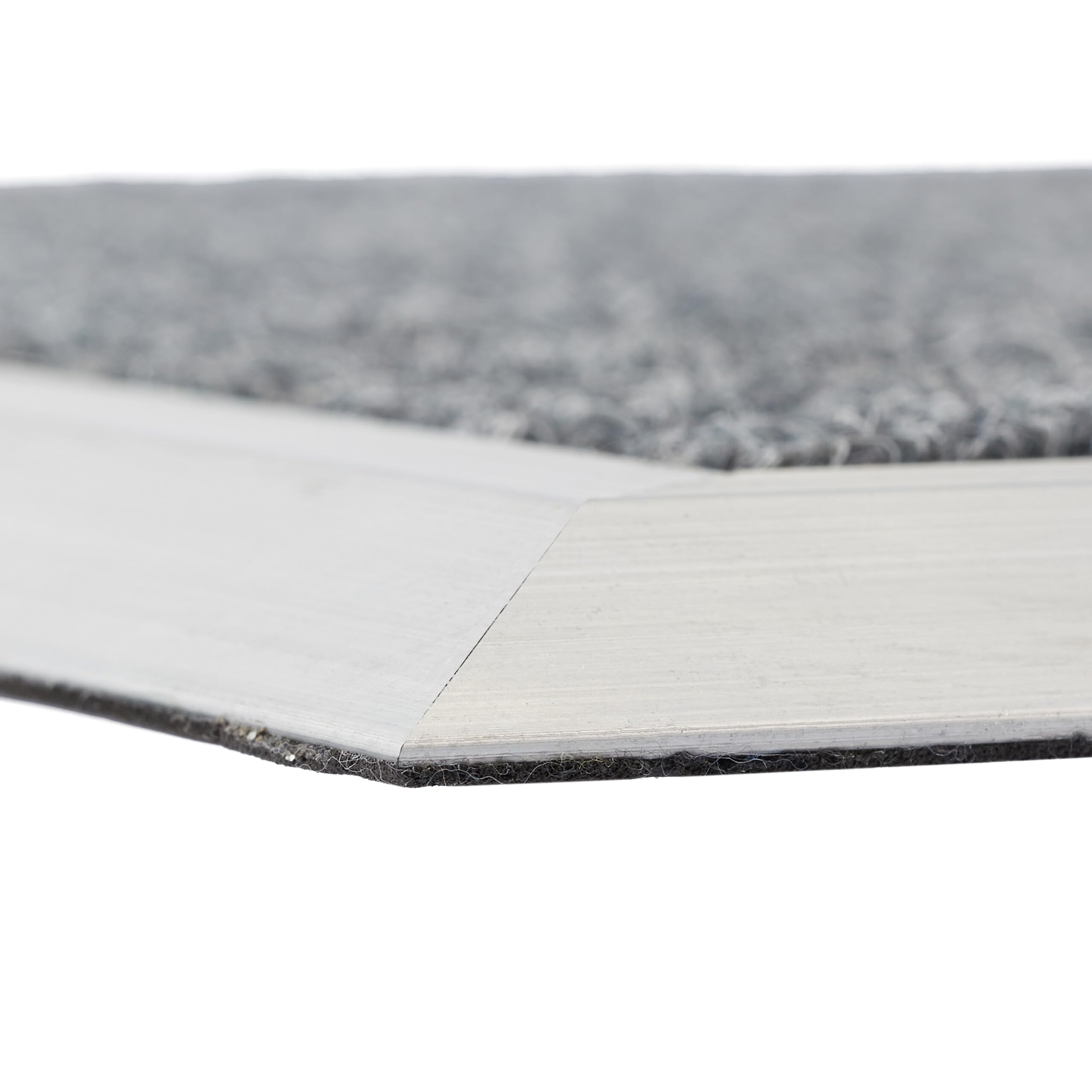 Relaxdays Zerbino in Alluminio 60x40 cm, Tappetino Cattura-Sporco da Esterno, Tappeto Porta Ingresso, Door Mat, Grigio