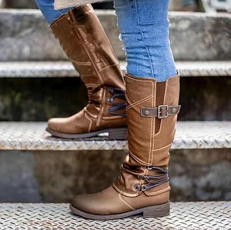 calf boots platform