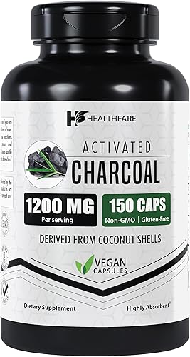 Cápsulas de carbón activadas para la salud 1200mg |