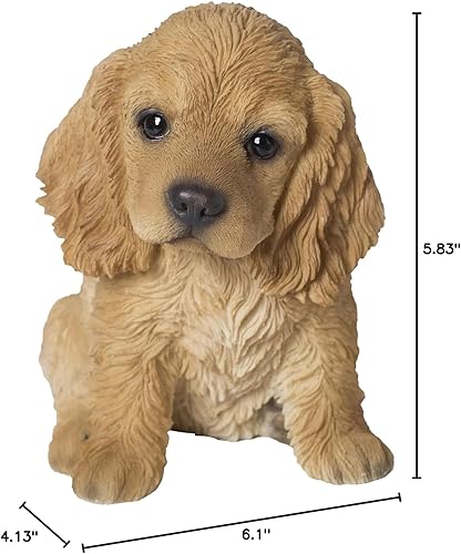 Miniatura 8 de Hi-Line Gift Ltd. Estatua de Cocker Spaniel color crema