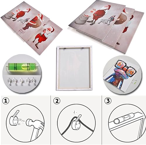 Miniatura 8 de LB Lienzo enmarcado con diseño de Virgen María, Cristo Jesús en el Cielo, Ángel Paraíso, impresiones en lienzo cristianas para sala de estar,