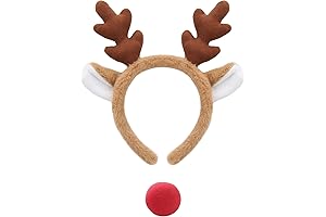 Christmas Moose Antlers Headband Costume Set