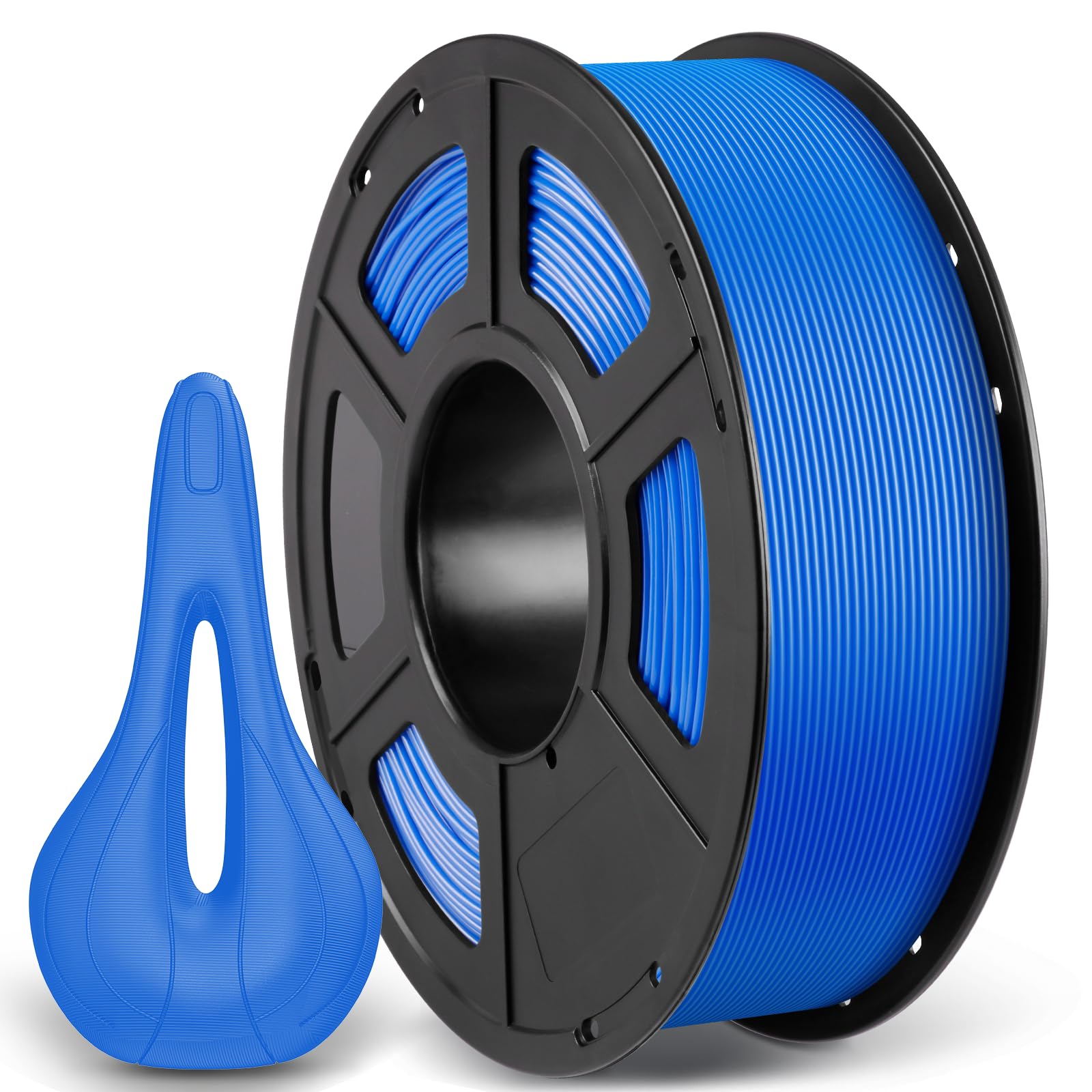 ANYCUBIC ASA Filament 1.75mm, 3D Drucker Filament geeignet für den Druck von funktionellen Teilen im Außenbereich, Wetter- und Hitzebeständig, 1KG Blau