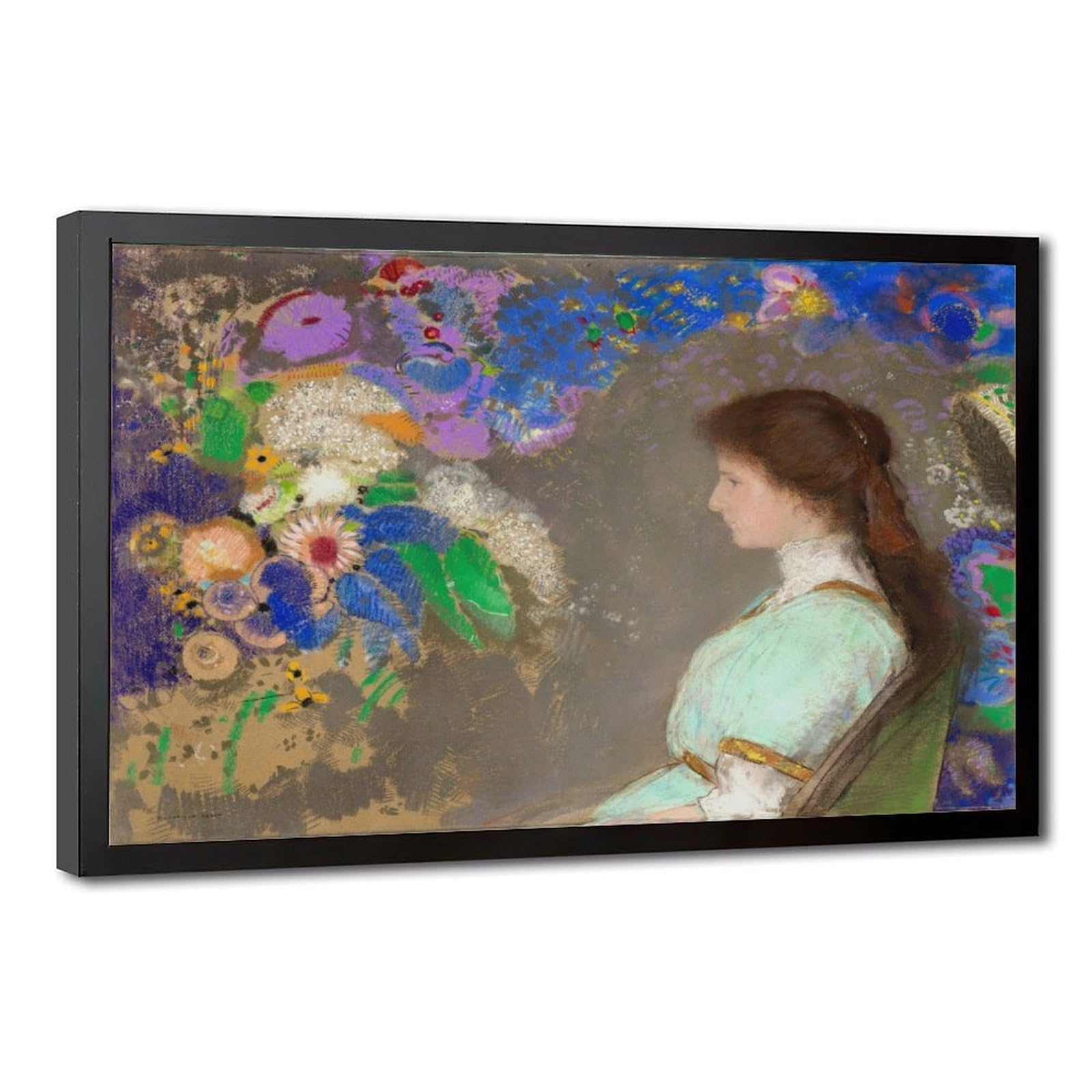 Toile Odilon Redon Portrait de Violette Heymann tableau de haute qualité - 8