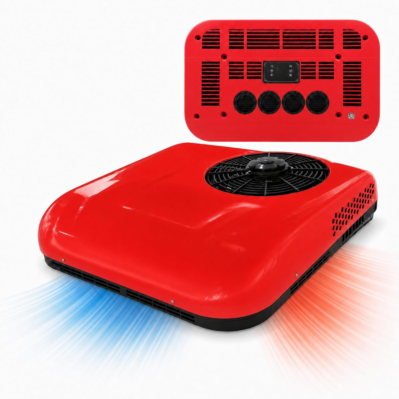 Klimatyzator Dachowy Do Kampera Z Pilotem 12 V/24 V, Cyfrowy Termostat, Pilot I Zabezpieczenie Akumulatora Przed Nadmiernym RozłAdowaniem Red24V-Coolingonly