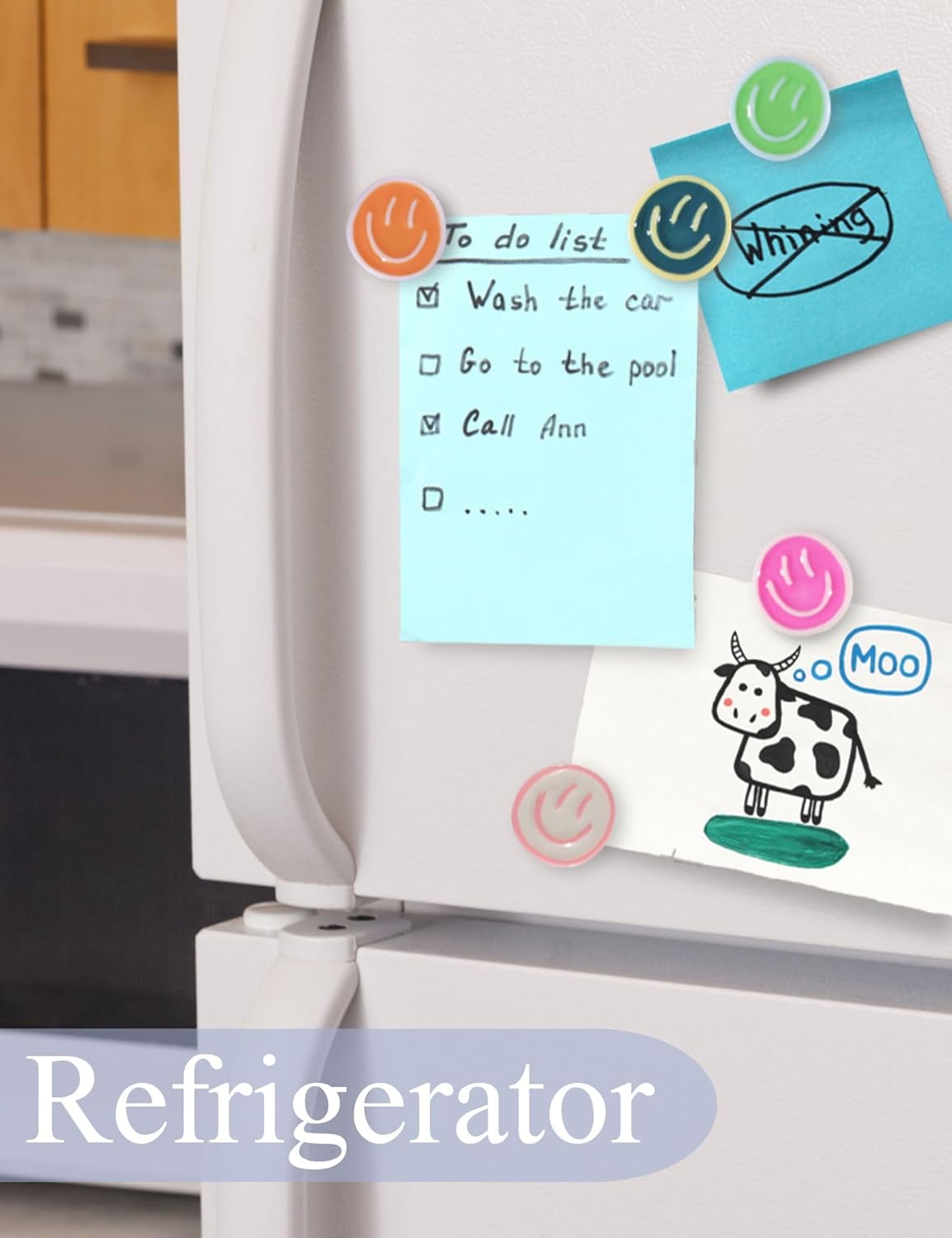 Qualsen Imán de nevera, 25 imanes para refrigerador, pequeños imanes ...