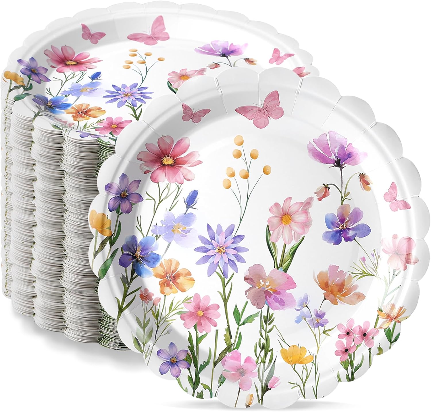 Havawish 100 Pcs Cowboy Party Plates Decorations Western Cowboy Birthday Paper Plates Disposable Rodeo Bachelorette Party Dinner Tableware Set for Western Themed Birthday Baby Shower Decorations