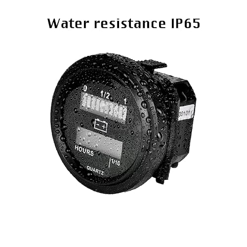 Miniatura 6 de HonorMeet Medidor de batería de carrito de golf de 12 V24 V, 36 V, 48 V72 V, indicador de nivel de batería de plomo-ácido, recordatorio de carga,