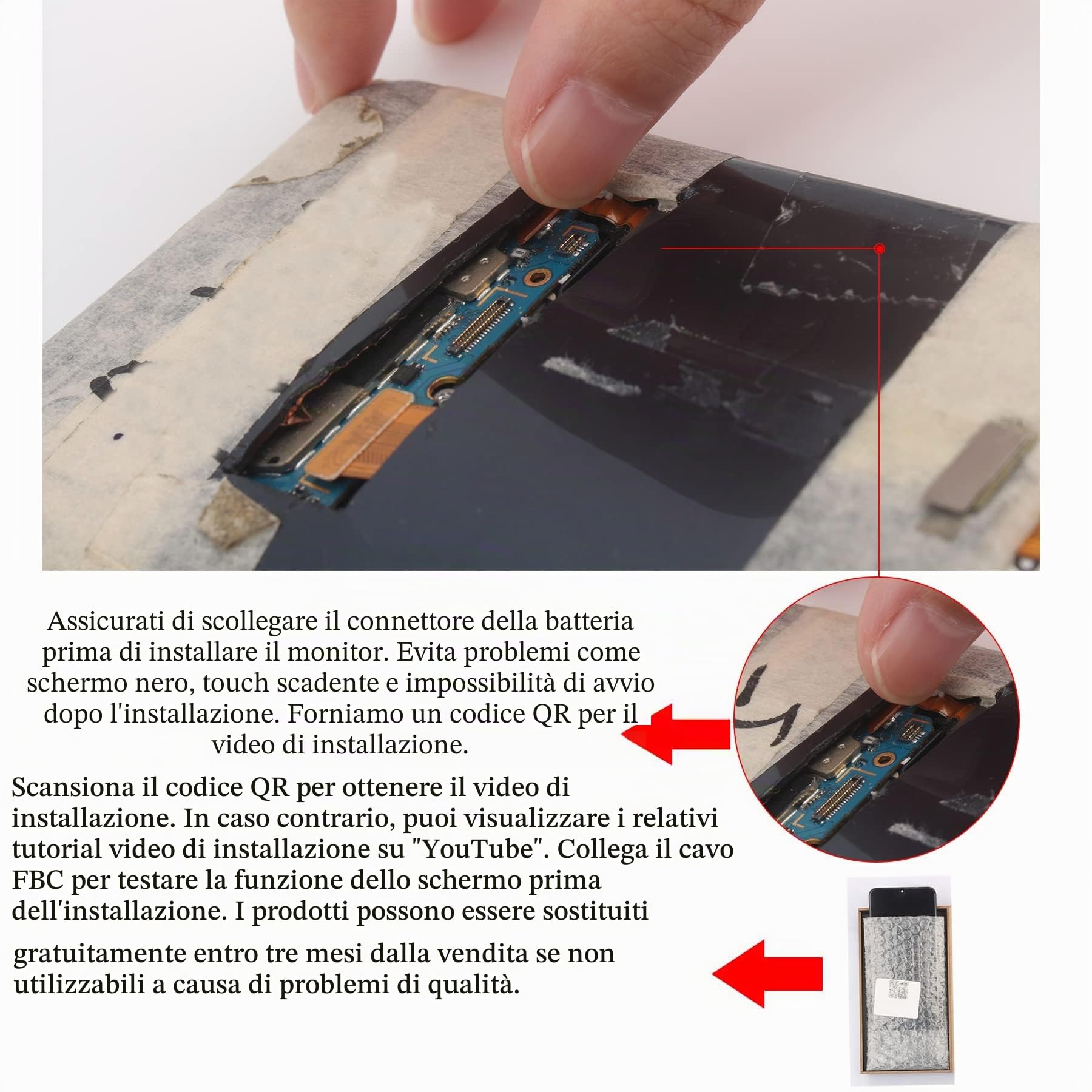 Nero+Telaio Schermo per Samsung Galaxy A03s SM-A037G LCD Display Touch Screen Digitizer Ricambio Assembly con Utensili Inclusi E per Galaxy A03s SM-A037G Vetro temperato