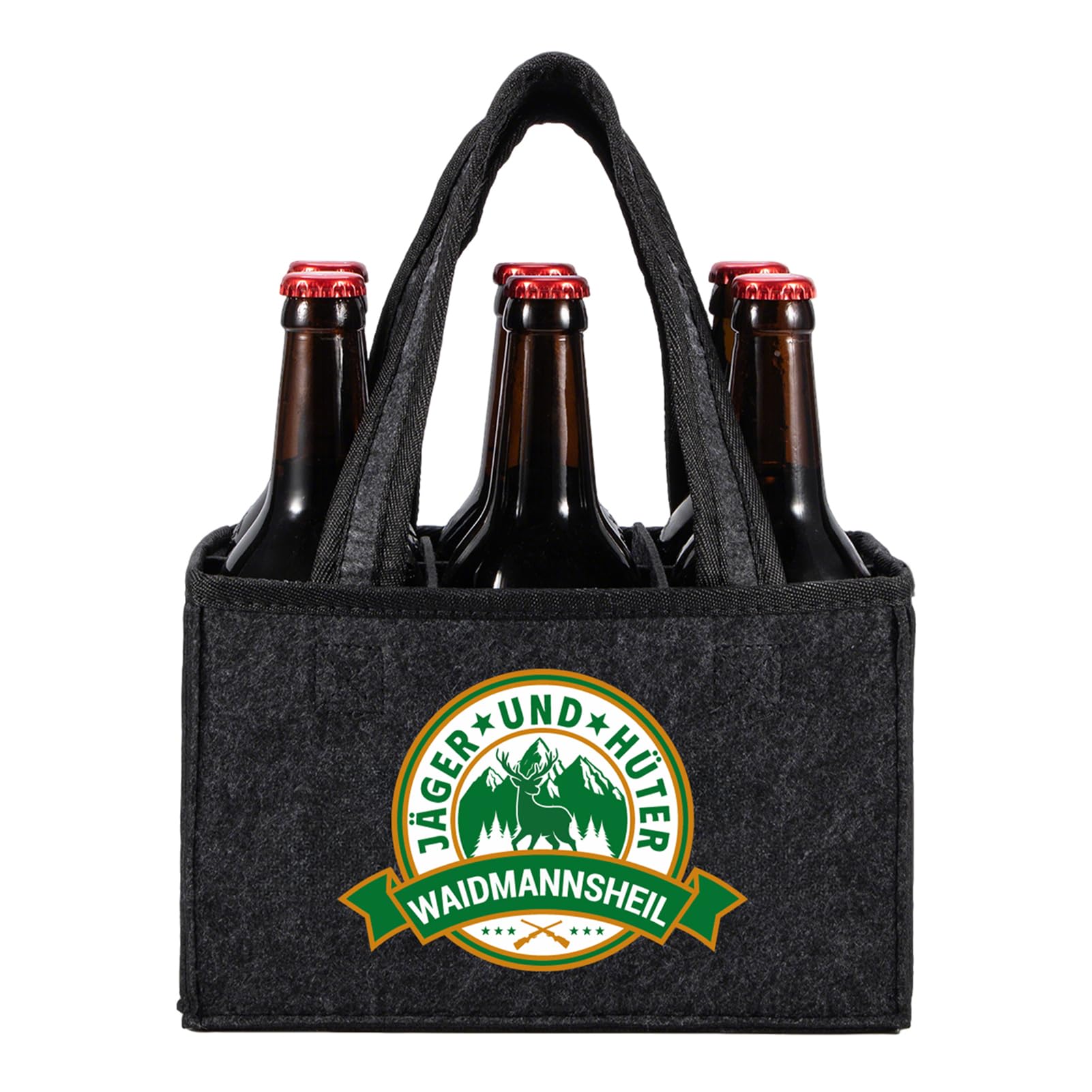 Anicy Weihnachten Geschenke Flaschentasche Filz, Lustige Geschenke für Männer und Frauen, Geburtstagsgeschenk für Männer und Frauen, Witzige Männergeschenke Männerhandtasche Bier