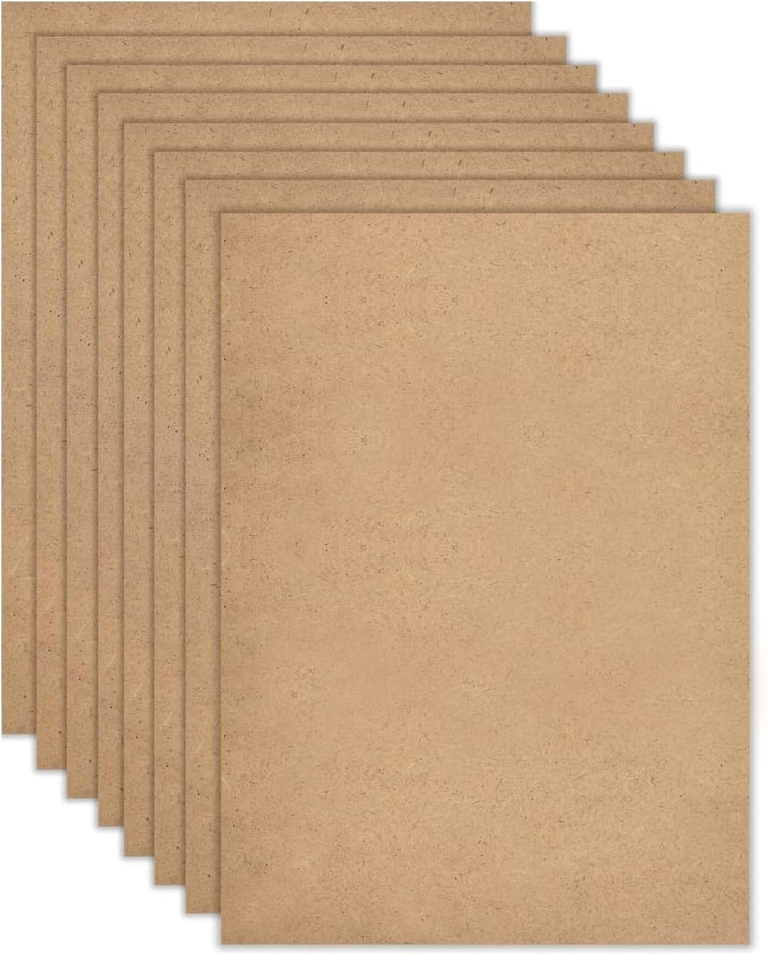 TSKDKIT A4 MDF Wood Boards for Crafts 2mm Medium Density Fiberboard Wooden Sheet Replacements, MDF Sheet for Laser Engraving, Painting and Decor, Cheaper Than Canvas Paper Board(8pcs, 30 x 21cm)