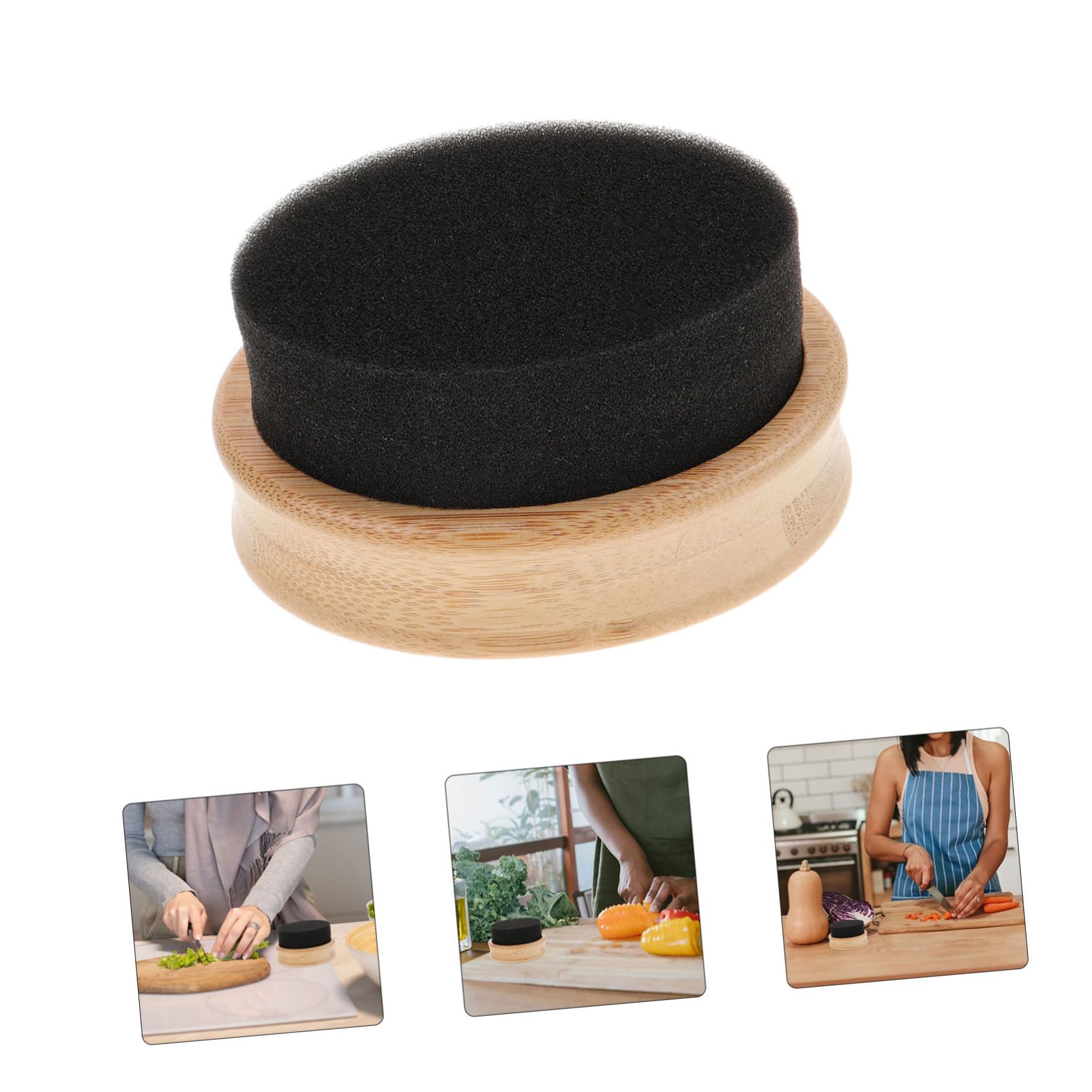 Cabilock Rapeseed Board Tool Cutting Board Oil Applicator Wooden Spatula Food Grade Oil Easy to Use Kitchen Essential