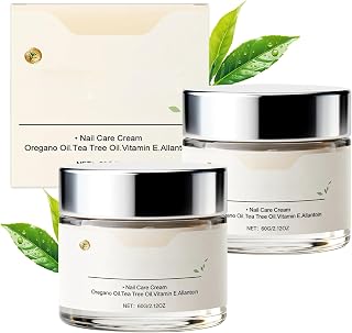 2PCS Nail & Toenail Care Cream, Toenail Nail Repair for Damaged, Strength & Nail Growth Tea Tree Oil, Oregano Oil, Vitamin E, Natural Formula