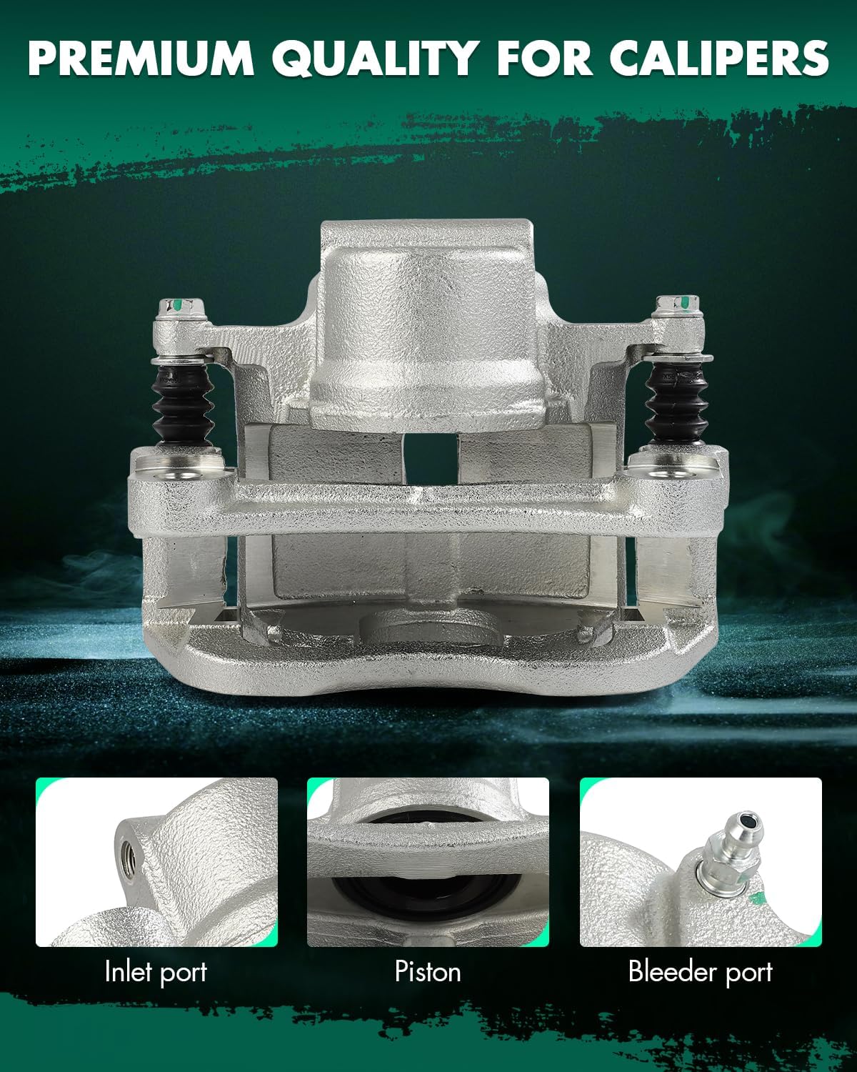 SCITOO Front Left Brake Caliper With Bracket 18B5422 Compatible For Chrysler For 200 2015-2016,For Dodge For Dart 2013-2016