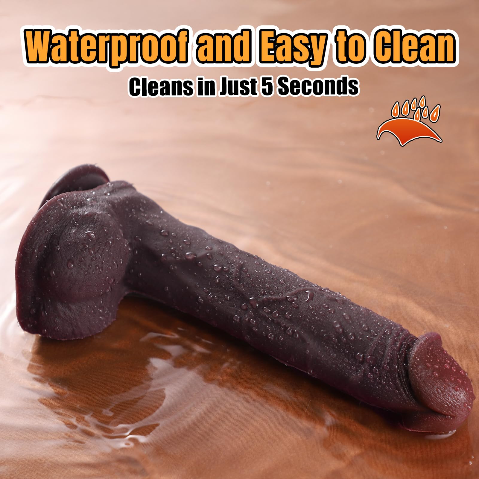 Realistic Huge Dildo Sex Toys - Coocfan 10.8" Dual-Layer Silicone Big Dildos Lifelike Giant Dildo for G Spot and Anal Play with Suction Cup, Big Adult Penis Sex Toys for Women Couples Massage Kits: 10.8" Brown