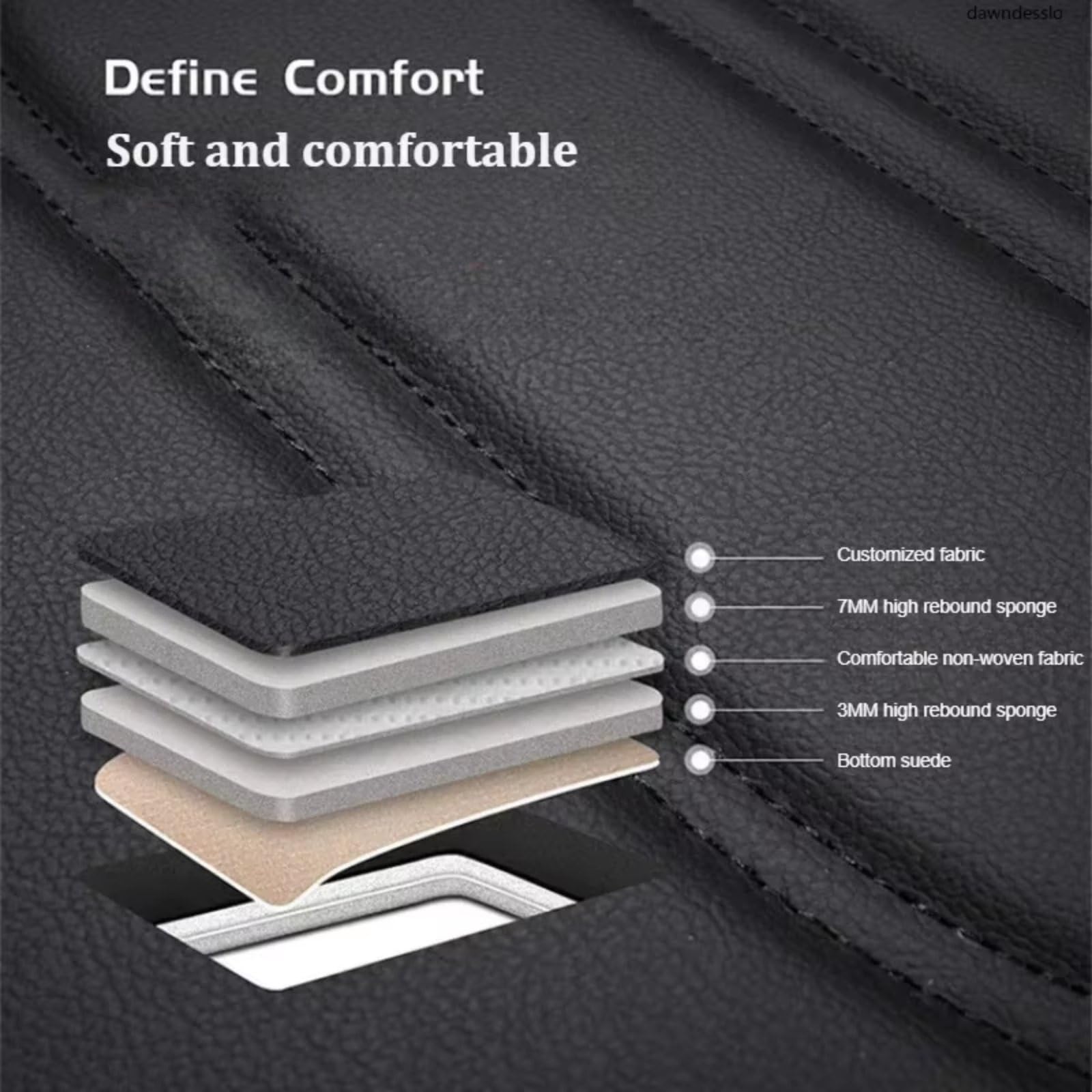 Protector Asiento Coche Juego Fundas Asientos Coche Cuero PU Protector Banco Dividido Frontal Único Ajuste Universal Mayoría Coches SUV Cuatro Estaciones(Beige- x 1)