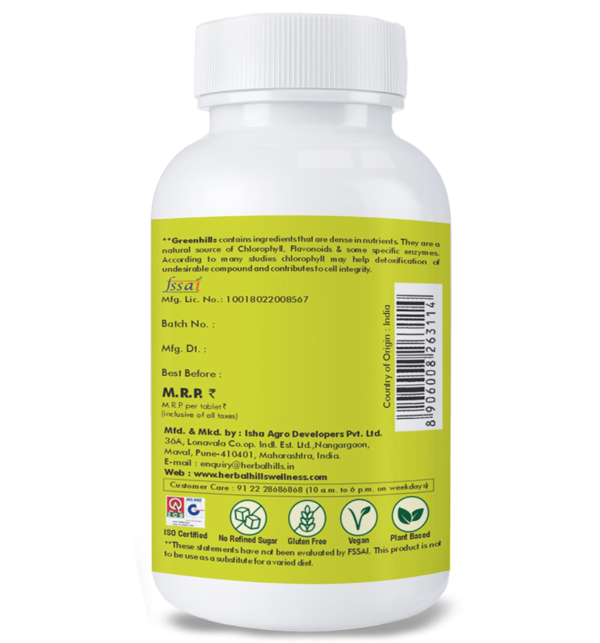 Herbal Hills Greenhills Tablets (60 Tablets) - Image 4 thumbnail