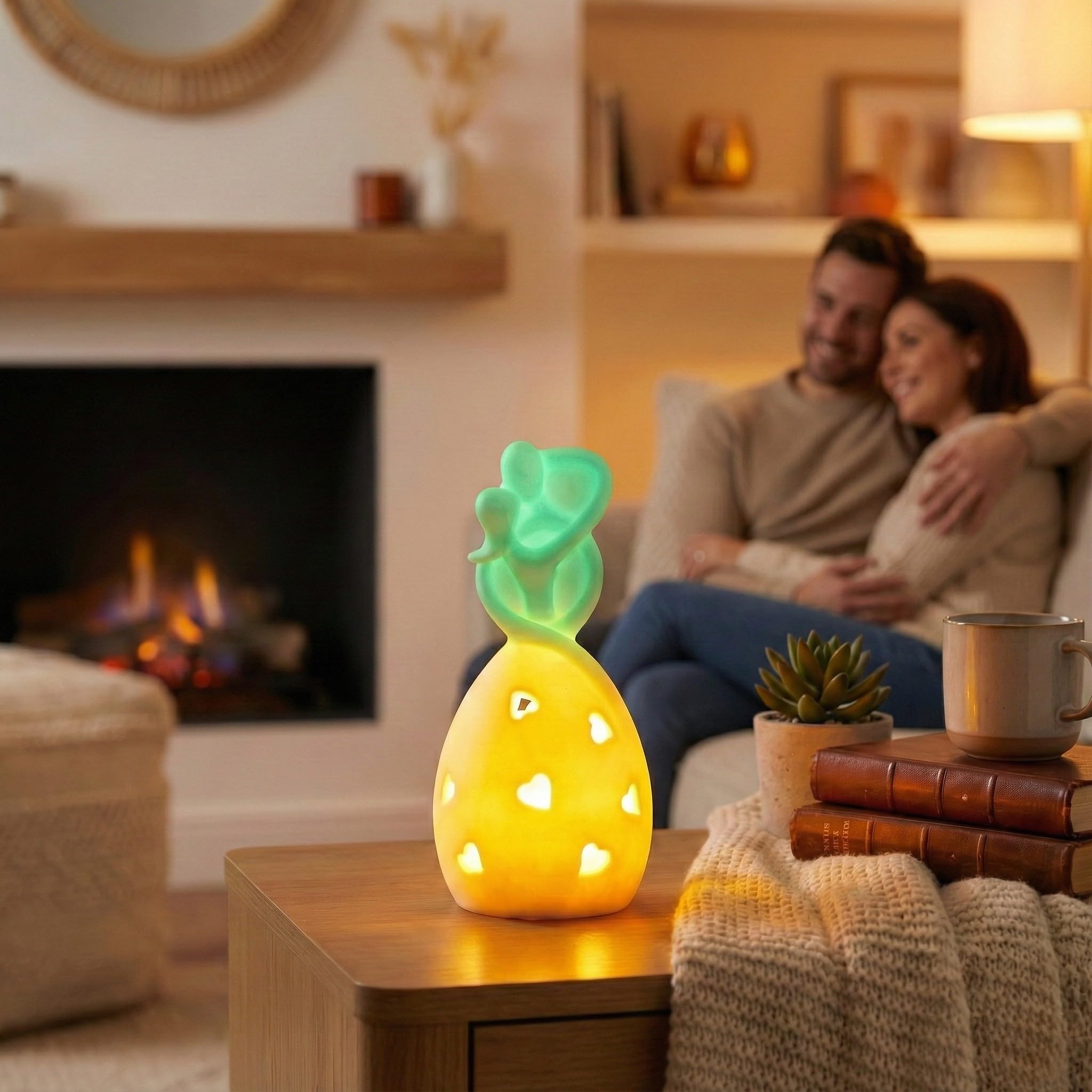 OakiWay Anniversario, regalo di nozze per coppia/lei, che si illumina al buio, con luce a LED tremolante, per Natale, San Valentino, per moglie, addio al nubilato, fidanzamento, genitori
