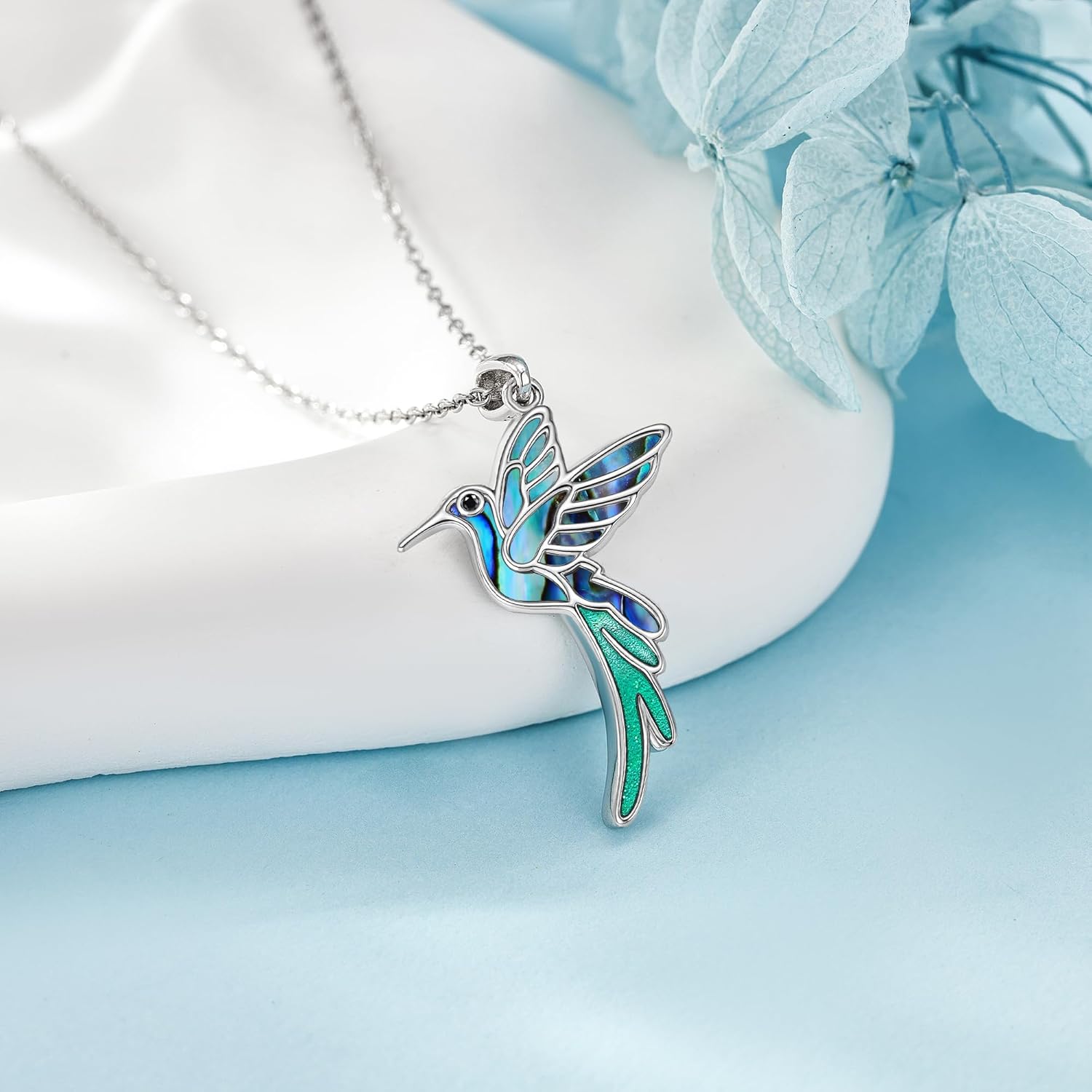 YAFEINI Heart Animal Necklace Sterling Silver Axolotl/Otter/Goat/Cow/Highland Cow/Ferret/Dolphin/Horse/Butterfly/Black Cat/Giraffe Pendant Necklace Heart Animal Jewelry for Women - Image 3