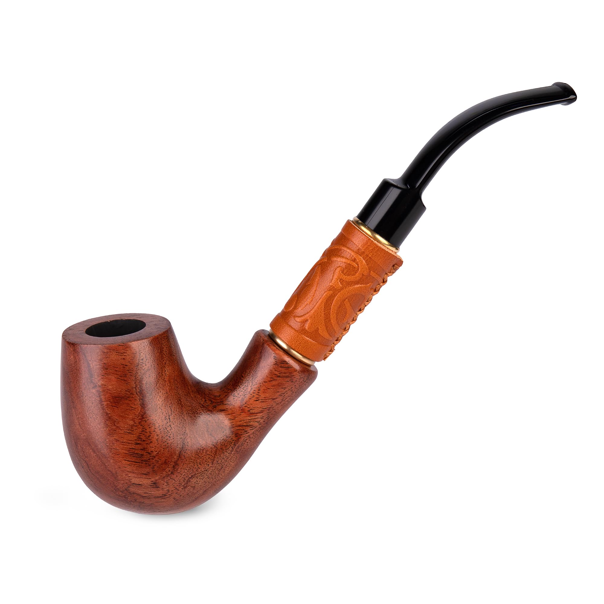 Amazon.com: 7.5''/19cm Long Pear Wood Tobacco Smoking Pipe