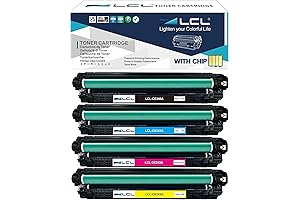 LCL Remanufactured Toner Cartridge Replacement for HP 651A CE340A CE341A CE342A CE343A