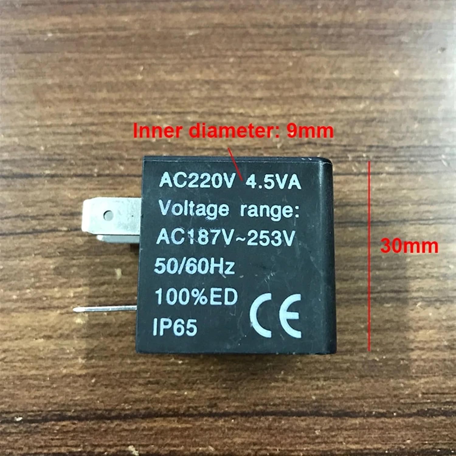Solenoid Valve Coil AC220V CDA092A DC24V CDA092B AC24V CDA092E Inner Diameter 9mm(DC24V junction box)