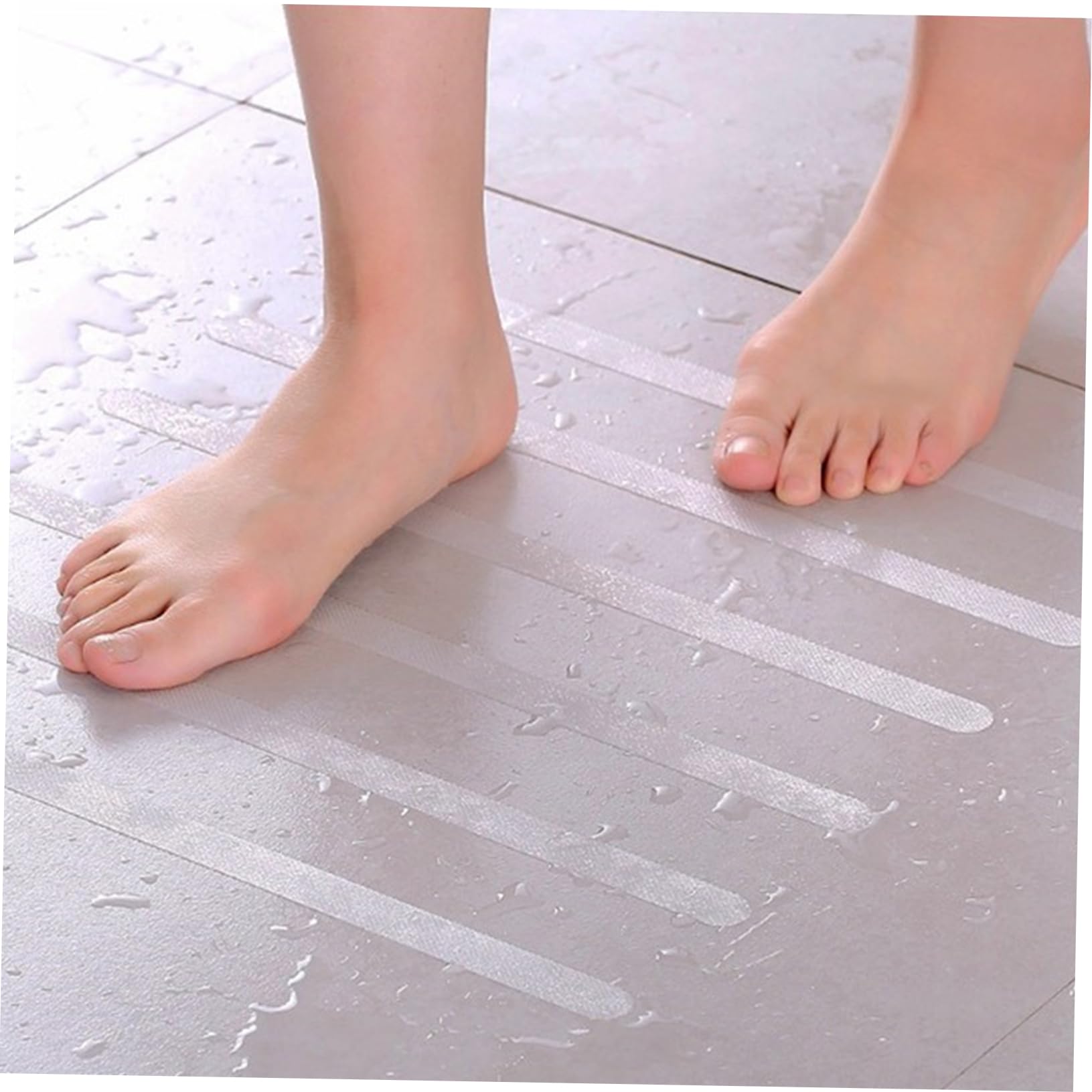 Uonlytech 144piezas Pegatinas Antideslizantes para Baño Adhesivos De Seguridad para Escaleras y Ducha Protección Antideslizante para Superficies Lisas Fácil Instalación para Baños y