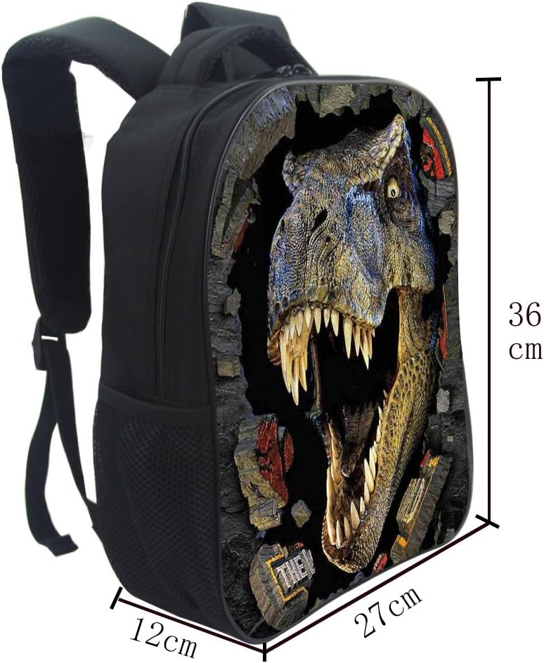  | Dinosaur School Bag Rucksack Backpack (Dinosaur 3 14 Inch) | Kids' Backpacks