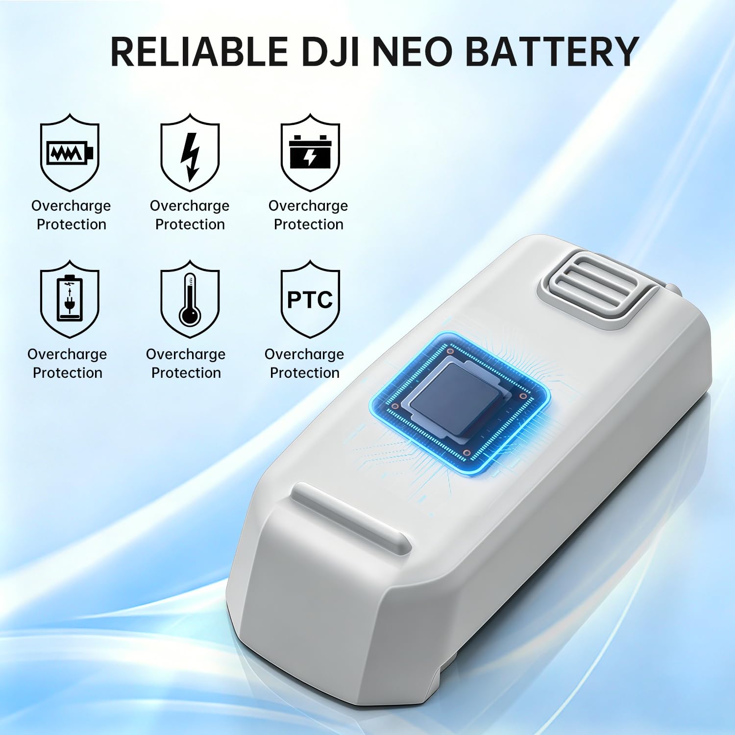 2 Stück Intelligenter NEO Flugakku 1435 mAh Ermöglicht Bis Zu 14–18 Minuten Flugzeit Vollständig Kompatibel mit DJI NEO Akku Drohne