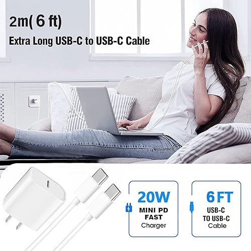 Miniatura 7 de Cargador rápido USB C para Apple iPad Pro 13/12.9/11 en 2025-2018, iPad 11th (A16), iPad Air 5th/Mini 7th, iPhone 17/16/15 Series, cargador USB C,