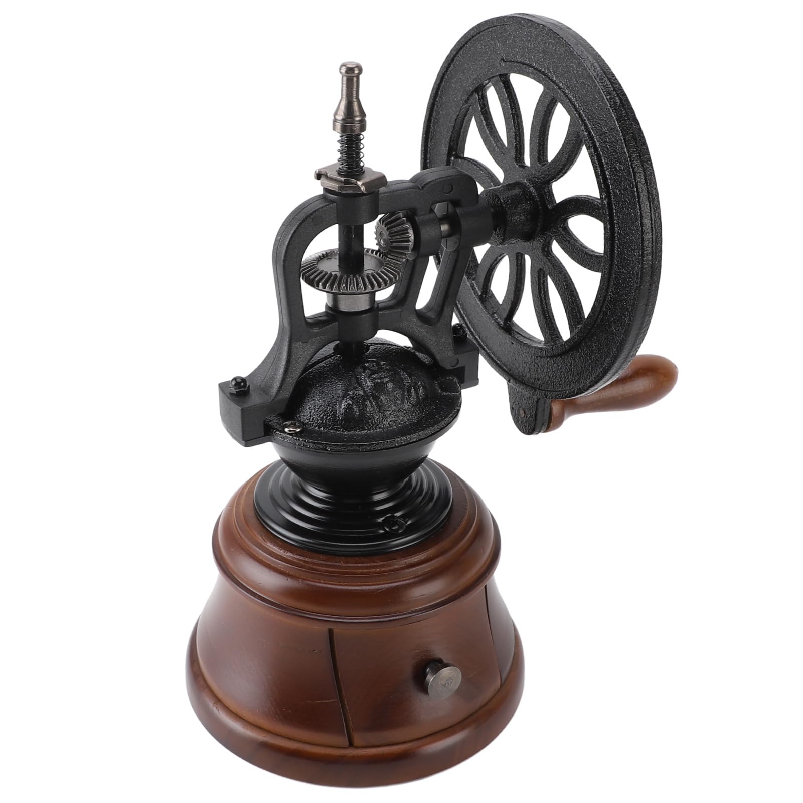 Ręczny młynek do kawy Roller Vintage Drewniany antyczny młynek do kawy Ręczny młynek do kawy z korbą do przygotowywania kawy siatkowej